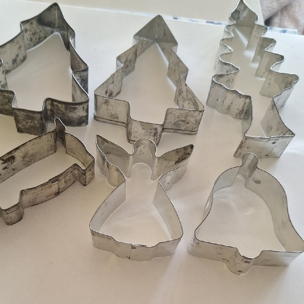 Unique Vintage Silver Holiday Cookie Shapes